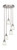 Toltec Lighting - 2145-BN-460 - Five Light Pendalier - Empire - Brushed Nickel