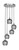 Toltec Lighting - 2145-BN-4602 - Five Light Pendalier - Empire - Brushed Nickel