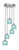 Toltec Lighting - 2145-BN-4615 - Five Light Pendalier - Empire - Brushed Nickel