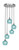 Toltec Lighting - 2145-BN-4625 - Five Light Pendalier - Empire - Brushed Nickel