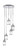 Toltec Lighting - 2145-CH-3009 - Five Light Pendalier - Empire - Chrome