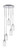 Toltec Lighting - 2145-CH-4061 - Five Light Pendalier - Empire - Chrome