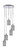 Toltec Lighting - 2145-CH-4062 - Five Light Pendalier - Empire - Chrome