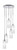 Toltec Lighting - 2145-CH-4091 - Five Light Pendalier - Empire - Chrome