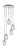Toltec Lighting - 2145-CH-4250 - Five Light Pendalier - Empire - Chrome