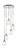 Toltec Lighting - 2145-CH-460 - Five Light Pendalier - Empire - Chrome