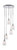 Toltec Lighting - 2145-CH-461 - Five Light Pendalier - Empire - Chrome