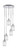 Toltec Lighting - 2145-CH-531 - Five Light Pendalier - Empire - Chrome