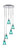 Toltec Lighting - 2145-CH-725 - Five Light Pendalier - Empire - Chrome