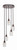 Toltec Lighting - 2145-DG-210 - Five Light Pendalier - Empire - Dark Granite