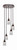 Toltec Lighting - 2145-DG-3002 - Five Light Pendalier - Empire - Dark Granite