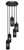 Toltec Lighting - 2145-DG-4099 - Five Light Cluster Pendalier - Empire - Dark Granite