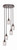 Toltec Lighting - 2145-DG-4250 - Five Light Pendalier - Empire - Dark Granite