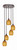Toltec Lighting - 2145-DG-625 - Five Light Pendalier - Empire - Dark Granite