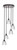 Toltec Lighting - 2145-ES-500 - Five Light Pendalier - Empire - Espresso