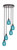 Toltec Lighting - 2145-ES-5055 - Five Light Pendalier - Empire - Espresso
