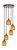 Toltec Lighting - 2145-ES-625 - Five Light Pendalier - Empire - Espresso