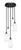 Toltec Lighting - 2145-MB-4041 - Five Light Pendalier - Empire - Matte Black