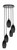 Toltec Lighting - 2145-MB-4049 - Five Light Pendalier - Empire - Matte Black