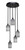 Toltec Lighting - 2145-MB-4062 - Five Light Cluster Pendalier - Empire - Matte Black