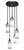 Toltec Lighting - 2145-MB-4091 - Five Light Cluster Pendalier - Empire - Matte Black