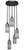 Toltec Lighting - 2145-MB-4092 - Five Light Cluster Pendalier - Empire - Matte Black
