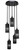 Toltec Lighting - 2145-MB-4099 - Five Light Cluster Pendalier - Empire - Matte Black