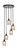 Toltec Lighting - 2145-MB-4253 - Five Light Pendalier - Empire - Matte Black