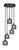 Toltec Lighting - 2145-MB-4612 - Five Light Pendalier - Empire - Matte Black