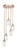 Toltec Lighting - 2145-NAB-310 - Five Light Pendalier - Empire - New Age Brass