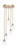 Toltec Lighting - 2145-NAB-4021 - Five Light Pendalier - Empire - New Age Brass
