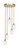 Toltec Lighting - 2145-NAB-4250 - Five Light Pendalier - Empire - New Age Brass