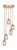Toltec Lighting - 2145-NAB-4253 - Five Light Pendalier - Empire - New Age Brass