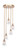 Toltec Lighting - 2145-NAB-461 - Five Light Pendalier - Empire - New Age Brass
