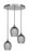 Toltec Lighting - 2183-BN-4902 - Three Light Pendalier - Empire - Brushed Nickel