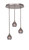 Toltec Lighting - 2183-BN-5112 - Three Light Pendalier - Empire - Brushed Nickel