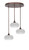 Toltec Lighting - 2183-BRZ-214 - Three Light Pendalier - Empire - Bronze