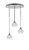 Toltec Lighting - 2183-CH-212 - Three Light Pendalier - Empire - Chrome