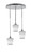 Toltec Lighting - 2183-CH-4031 - Three Light Pendalier - Empire - Chrome