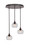 Toltec Lighting - 2183-DG-202 - Three Light Pendalier - Empire - Dark Granite