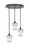 Toltec Lighting - 2183-DG-4031 - Three Light Pendalier - Empire - Dark Granite