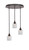 Toltec Lighting - 2183-DG-4810 - Three Light Pendalier - Empire - Dark Granite