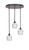 Toltec Lighting - 2183-DG-4811 - Three Light Pendalier - Empire - Dark Granite