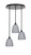 Toltec Lighting - 2183-MB-4072 - Three Light Pendalier - Empire - Matte Black