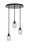 Toltec Lighting - 2183-MB-4250 - Three Light Pendalier - Empire - Matte Black