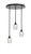 Toltec Lighting - 2183-MB-4280 - Three Light Pendalier - Empire - Matte Black