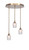 Toltec Lighting - 2183-NAB-4280 - Three Light Pendalier - Empire - New Age Brass