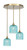 Toltec Lighting - 2183-NAB-4915 - Three Light Pendalier - Empire - New Age Brass