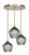 Toltec Lighting - 2183-NAB-4922 - Three Light Pendalier - Empire - New Age Brass