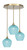 Toltec Lighting - 2183-NAB-4925 - Three Light Pendalier - Empire - New Age Brass